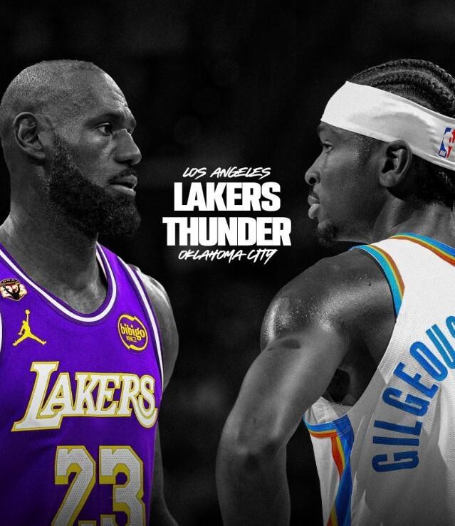 NBA西部四强诞生 湖人雷霆会师半决赛